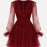 Abito corto in tulle