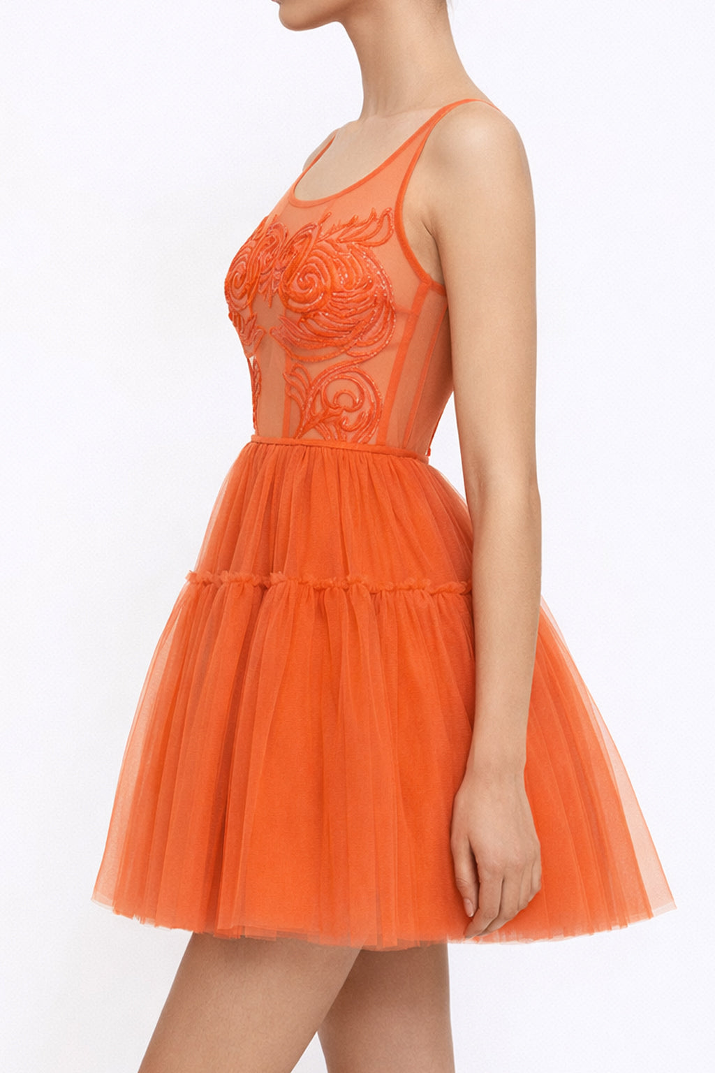 Abito corto in tulle