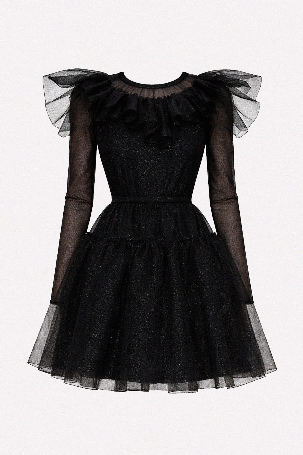 Abito corto in organza