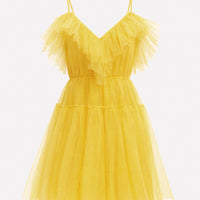 Abito corto in tulle