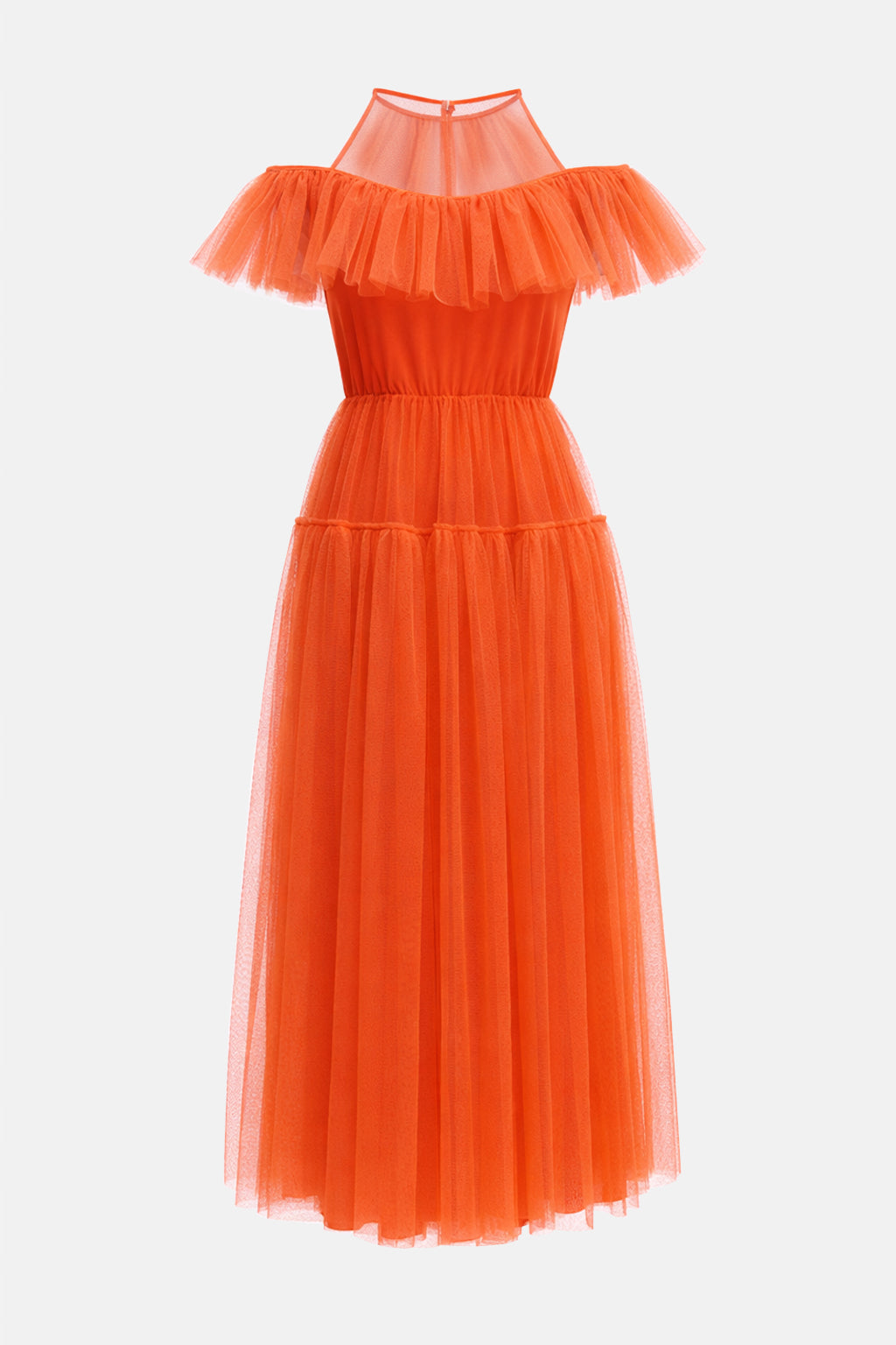 Abito longuette in tulle
