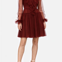 Abito corto in tulle