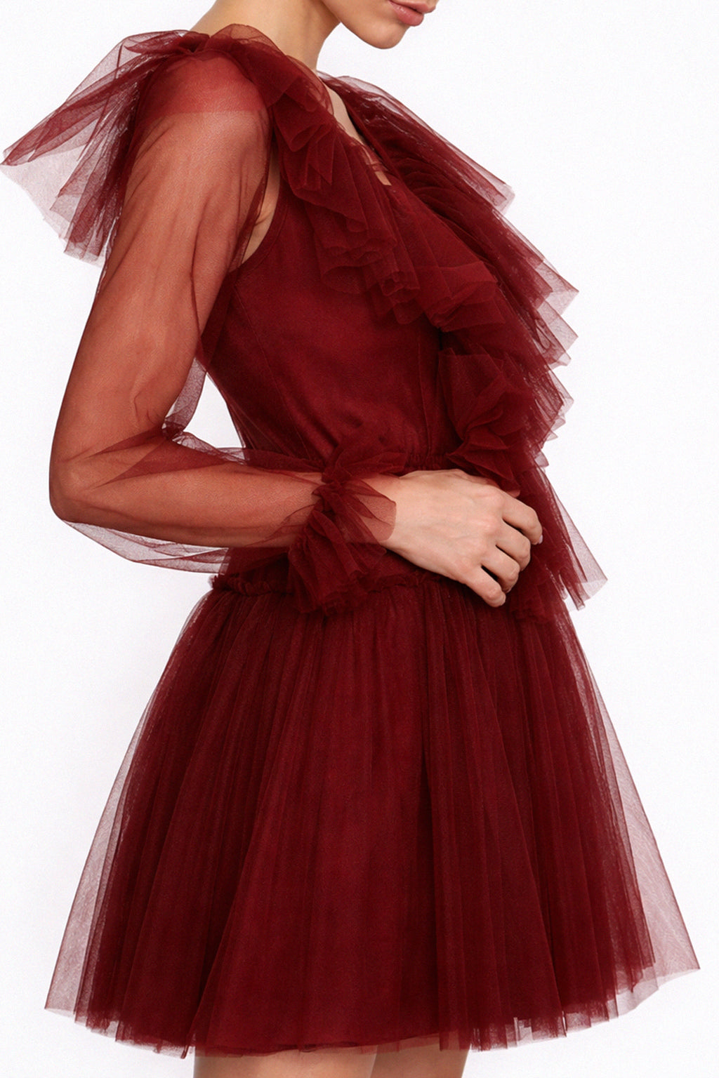 Abito corto in tulle