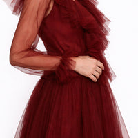 Abito corto in tulle